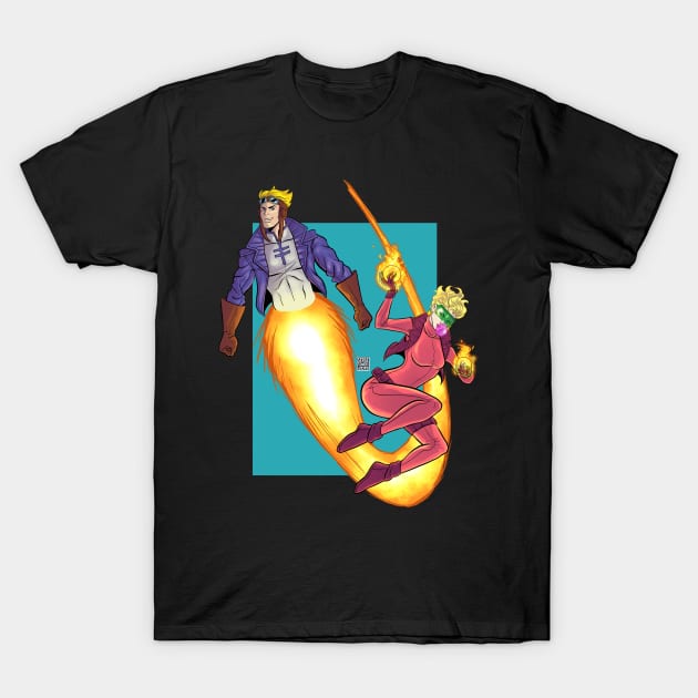 Cannonball and Boom Boom T-Shirt by sergetowers80